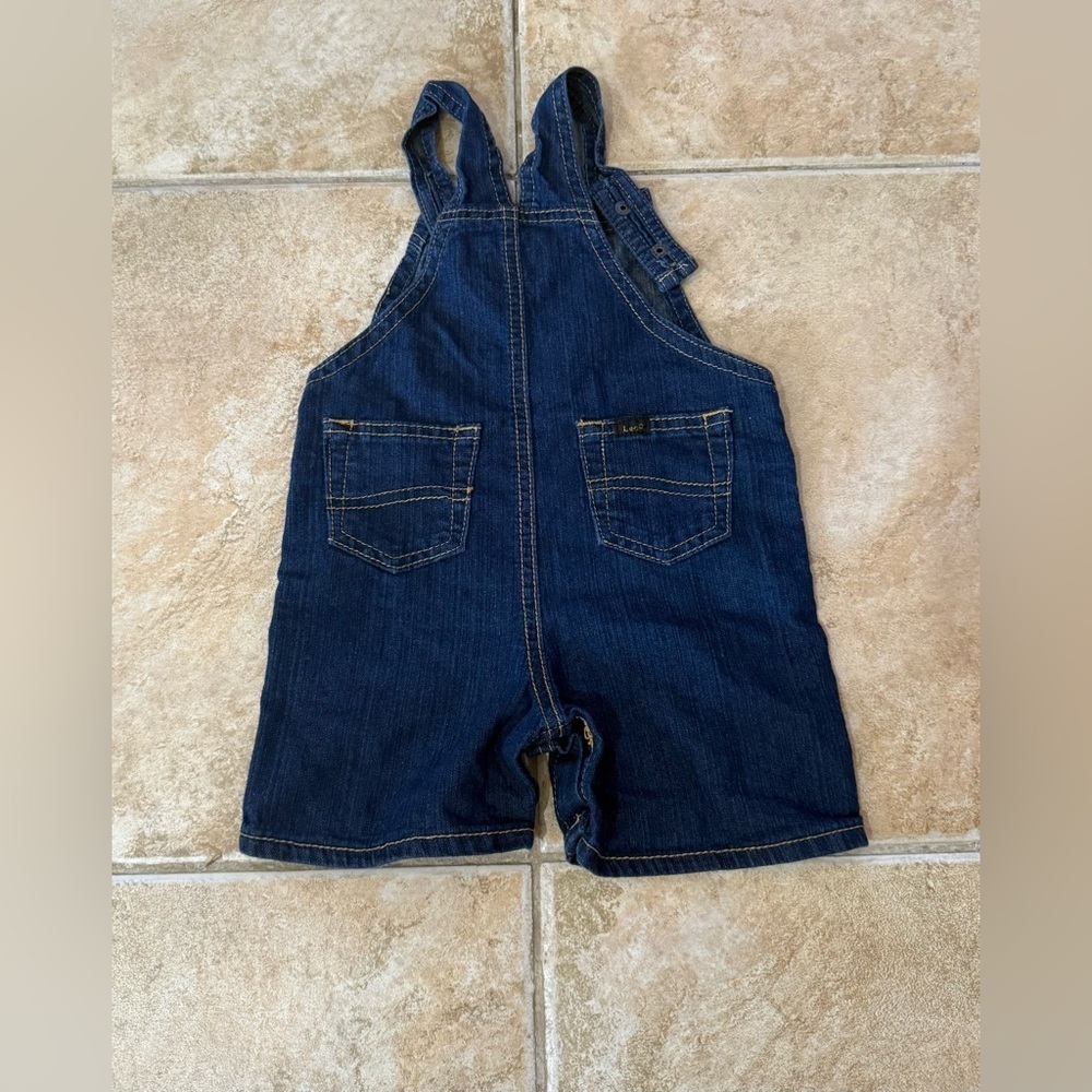 Lee 24 Months Baby Denim Shortalls Overalls - Picture 2 of 4